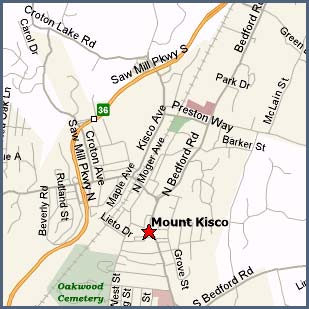 Map of Mount Kisco
